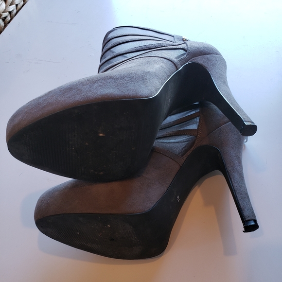 Guess Suede & Mesh Heeled Bootie - Picture 6 of 7